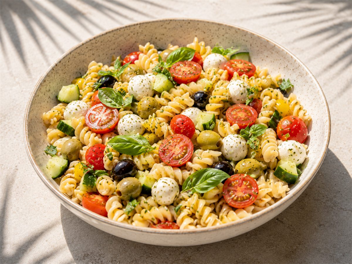 Sommerlicher Nudelsalat