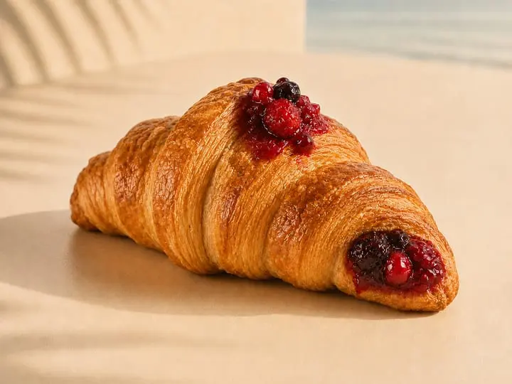 Croissant ai frutti di bosco